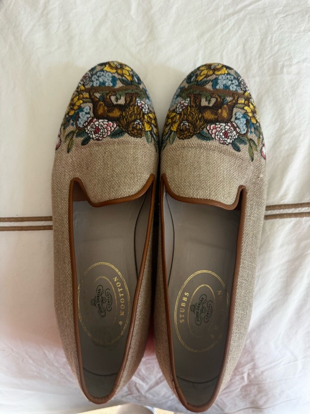 Stubbs and Wooton x John Derian Woven Loafers